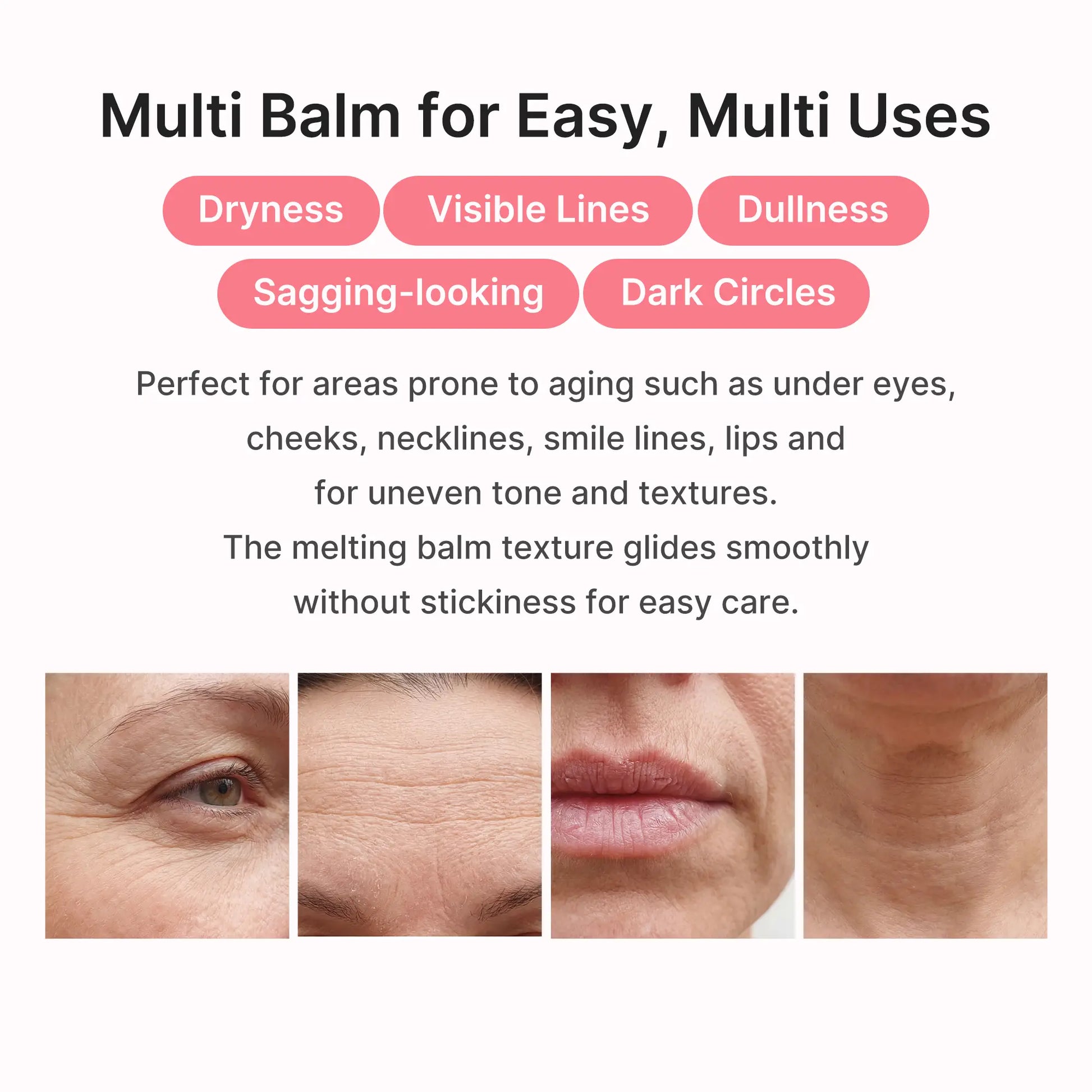 PDRN Pink Collagen Volume Multi Balm | All in One Volufiline, PDRN, NAD Stick for Youthful-Looking, Helping Look of Fine Lines, Firming Care, Anti-Aging Care | for Under-Eyes, Neck, Forehead, Smile Lines, Lip Care | Korean Skincare