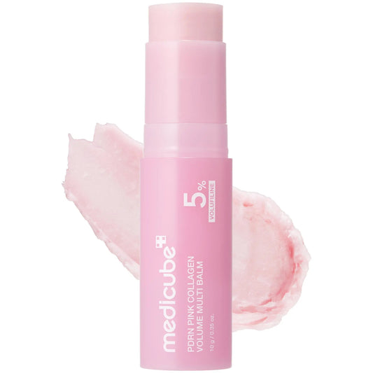  PDRN Pink Collagen Volume Multi Balm | All in One Volufiline, PDRN, NAD Stick for Youthful-Looking, Helping Look of Fine Lines, Firming Care, Anti-Aging Care | for Under-Eyes, Neck, Forehead, Smile Lines, Lip Care | Korean Skincare