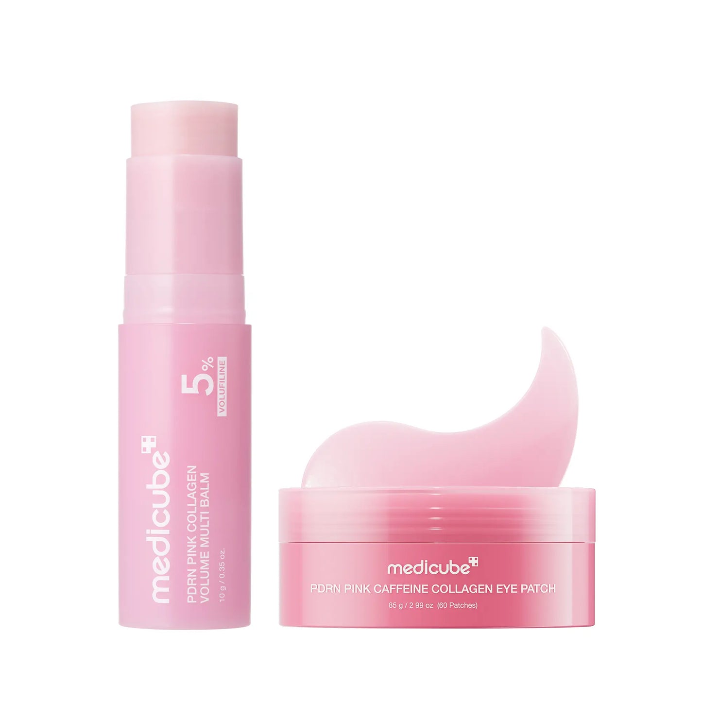  PDRN Pink Collagen Volume Multi Balm | All in One Volufiline, PDRN, NAD Stick for Youthful-Looking, Helping Look of Fine Lines, Firming Care, Anti-Aging Care | for Under-Eyes, Neck, Forehead, Smile Lines, Lip Care | Korean Skincare