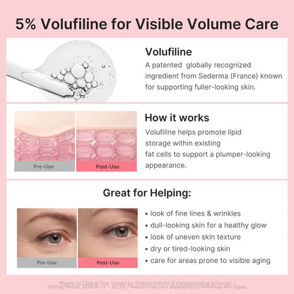  PDRN Pink Collagen Volume Multi Balm | All in One Volufiline, PDRN, NAD Stick for Youthful-Looking, Helping Look of Fine Lines, Firming Care, Anti-Aging Care | for Under-Eyes, Neck, Forehead, Smile Lines, Lip Care | Korean Skincare